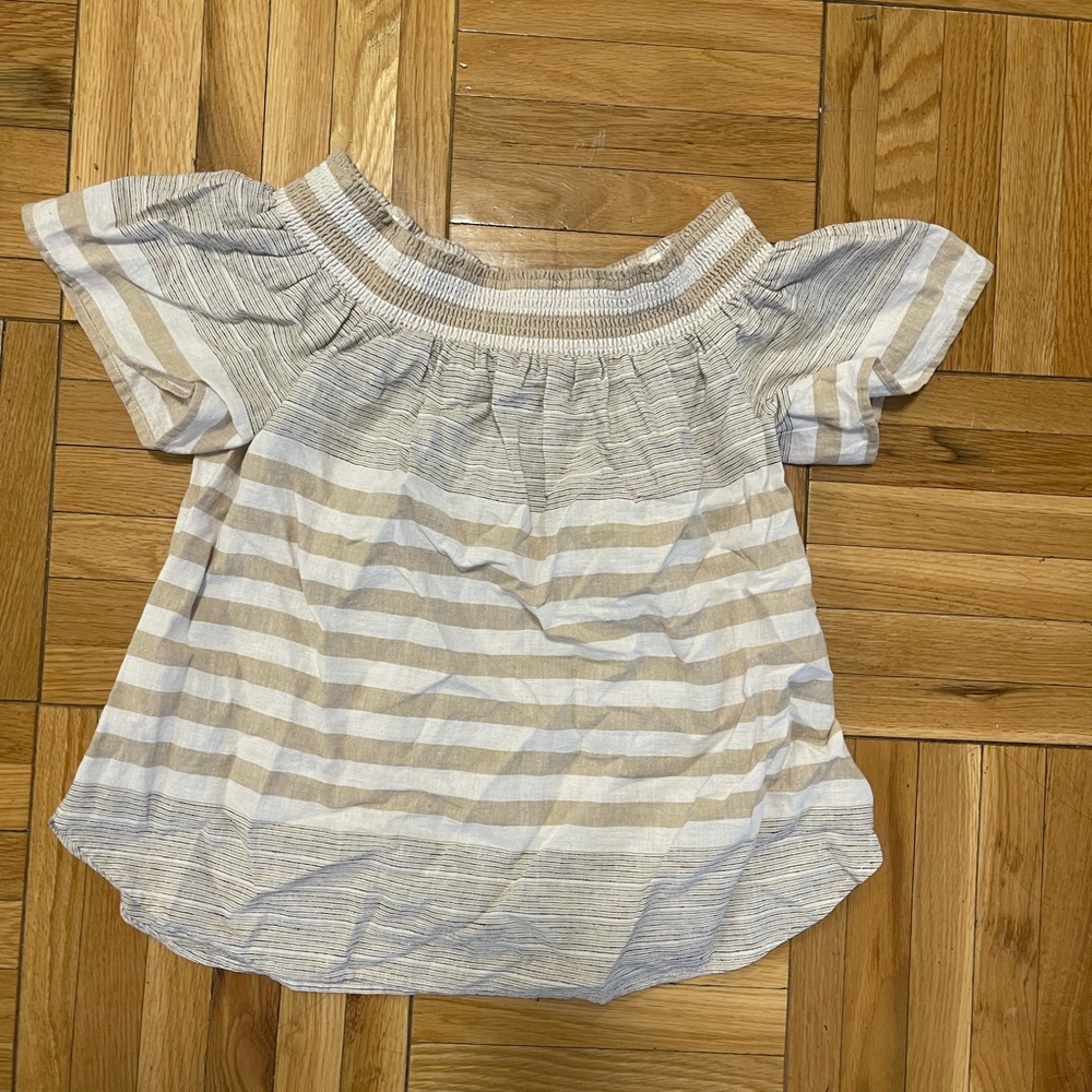Vineyard Vines Off The Shoulder Stripe Top